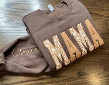 Load image into Gallery viewer, MAMA Personalized Embroidered Baby Onesie Keepsake Sweatshirt
