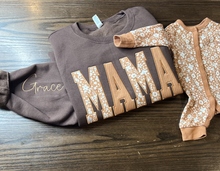 Load image into Gallery viewer, MAMA Personalized Embroidered Baby Onesie Keepsake Sweatshirt
