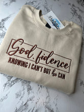 Load image into Gallery viewer, God.fidence Embroidered Crewneck
