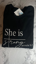 Load image into Gallery viewer, She is strong crewneck
