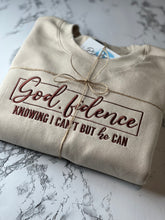 Load image into Gallery viewer, God.fidence Embroidered Crewneck
